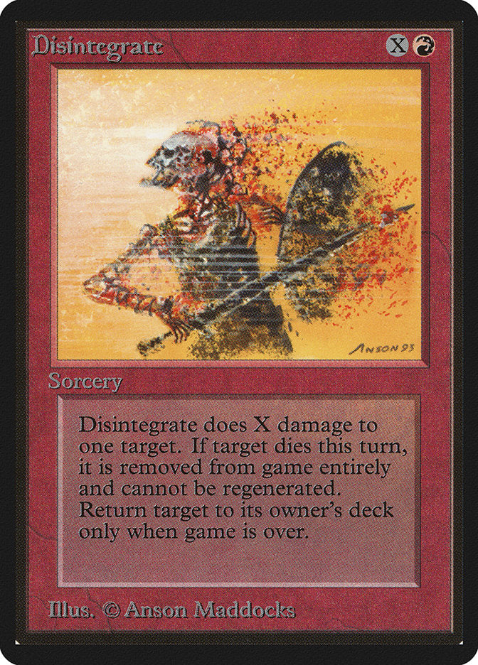 Disintegrate [Beta Edition] - Magic: The Gathering - Card Brawlers | Quebec | Canada |