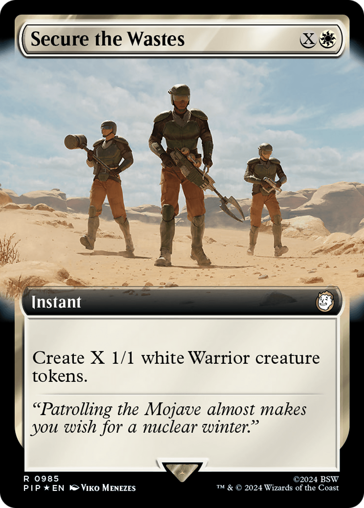 Secure the Wastes (Extended Art) (Surge Foil) [Fallout] - Magic: The Gathering - Card Brawlers | Quebec | Canada |