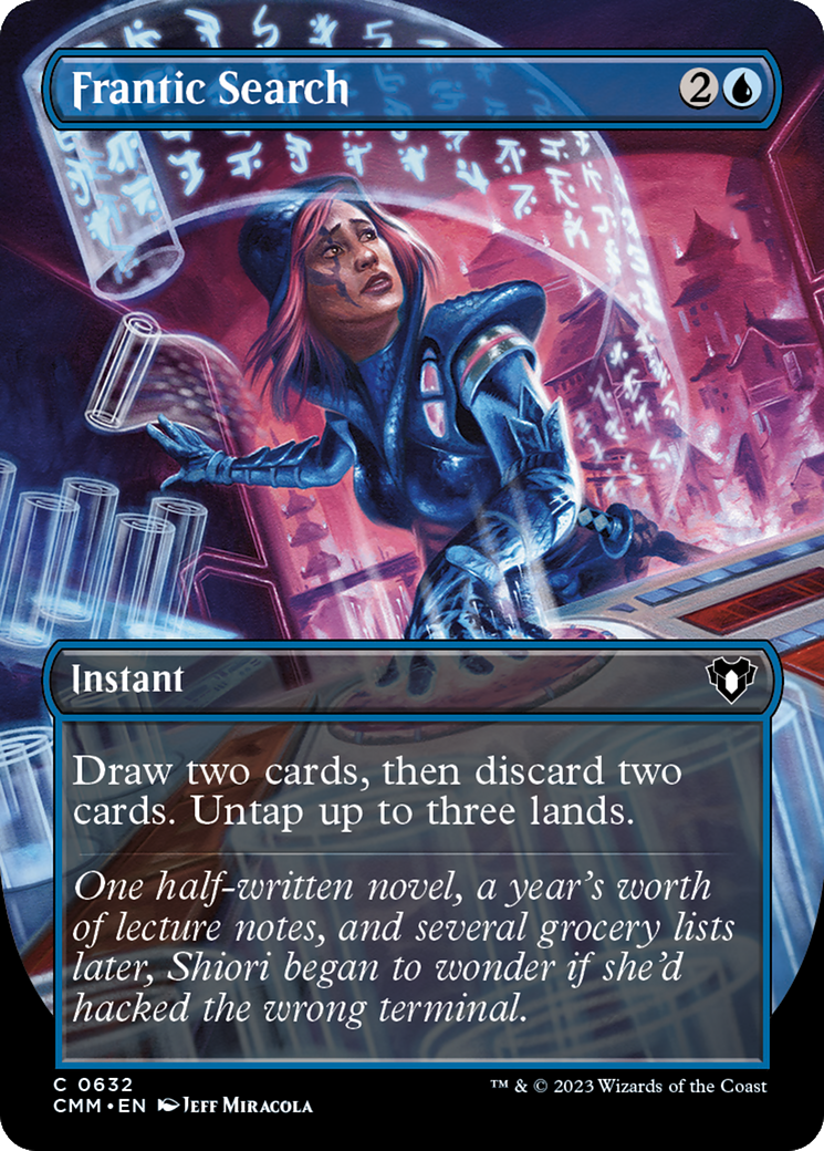 Frantic Search (Borderless Alternate Art) [Commander Masters] - Magic: The Gathering - Card Brawlers | Quebec | Canada |