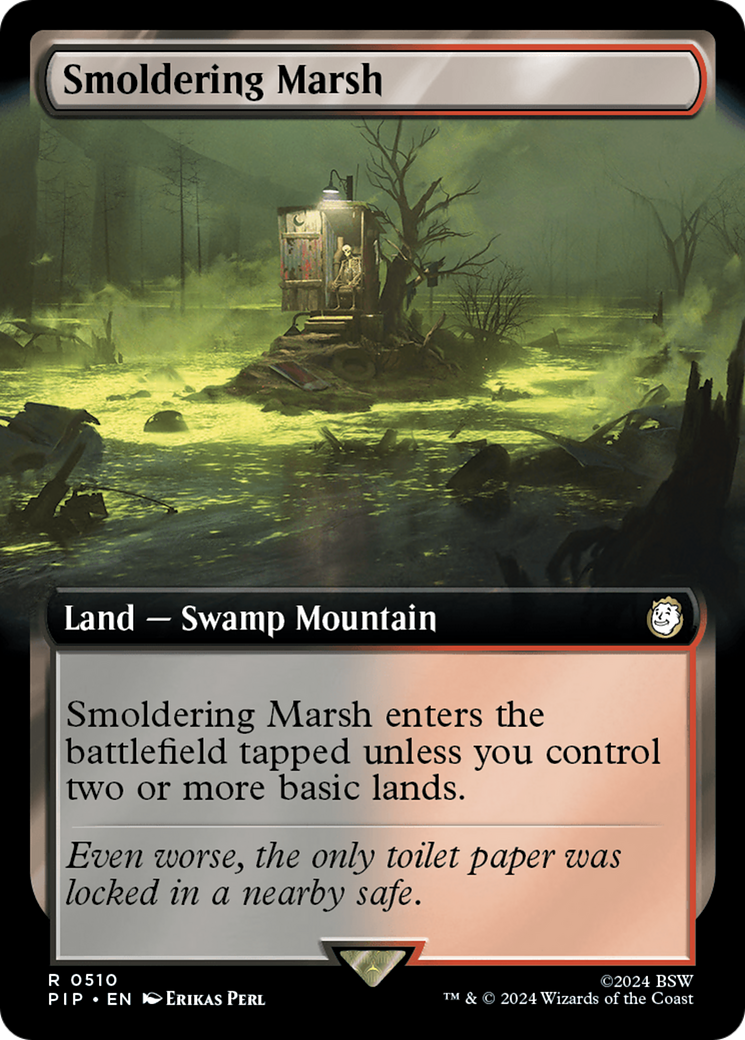 Smoldering Marsh (Extended Art) [Fallout] - Magic: The Gathering - Card Brawlers | Quebec | Canada |