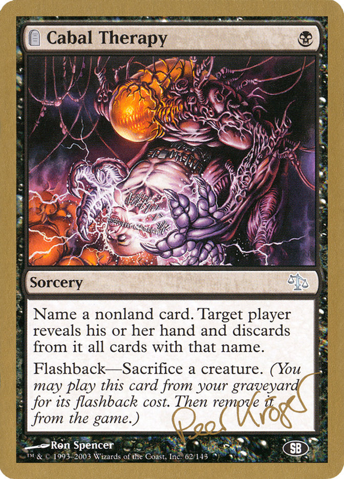 Cabal Therapy (Peer Kroger) (SB) [World Championship Decks 2003] - Magic: The Gathering - Card Brawlers | Quebec | Canada |