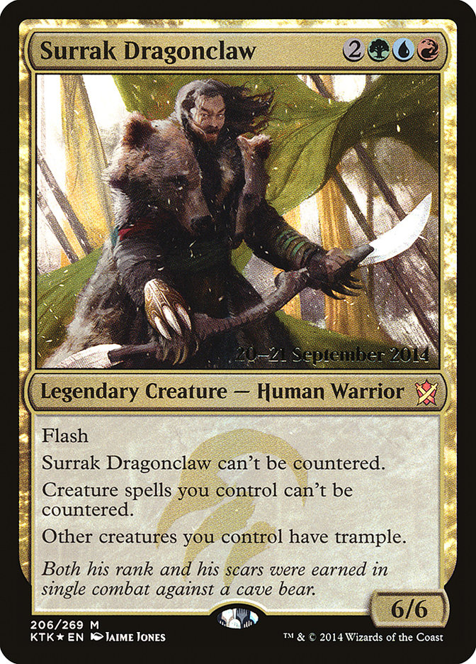 Surrak Dragonclaw [Khans of Tarkir Prerelease Promos] - Magic: The Gathering - Card Brawlers | Quebec | Canada |