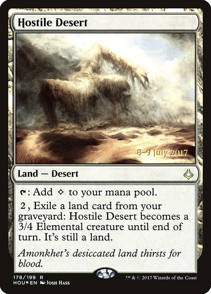 Hostile Desert [Hour of Devastation Prerelease Promos] - Magic: The Gathering - Card Brawlers | Quebec | Canada |