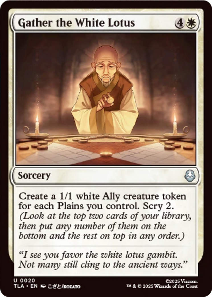 Gather the White Lotus [Avatar: The Last Airbender] - Magic: The Gathering - Card Brawlers | Quebec | Canada |