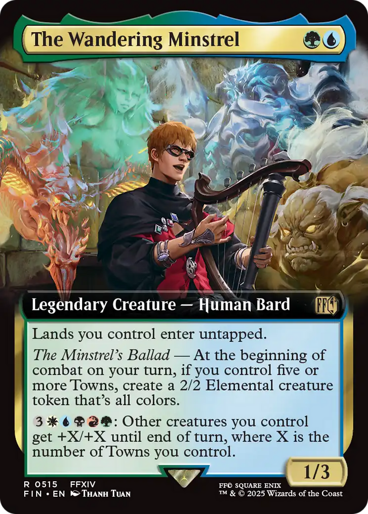 The Wandering Minstrel (Extended Art) [FINAL FANTASY] - Magic: The Gathering - Card Brawlers | Quebec | Canada |
