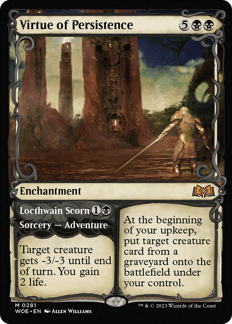Virtue of Persistence // Locthwain Scorn (Showcase) [Wilds of Eldraine] - Magic: The Gathering - Card Brawlers | Quebec | Canada |