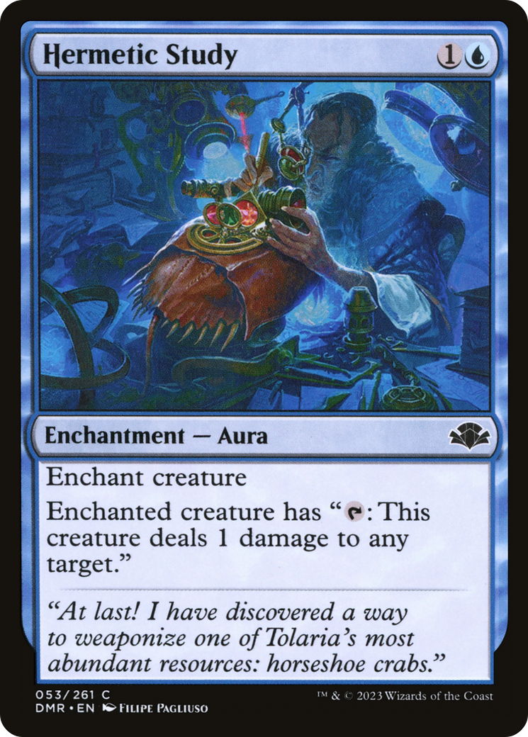 Hermetic Study [Dominaria Remastered] - Magic: The Gathering - Card Brawlers | Quebec | Canada |