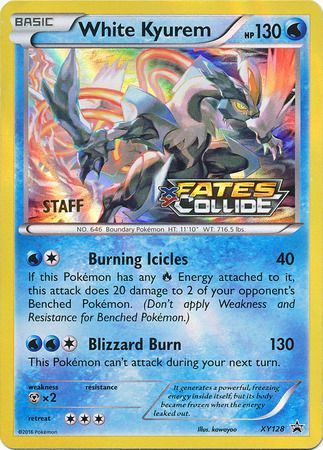 White Kyurem (XY128) (Staff) [XY: Black Star Promos] - Pokémon - Card Brawlers | Quebec | Canada |