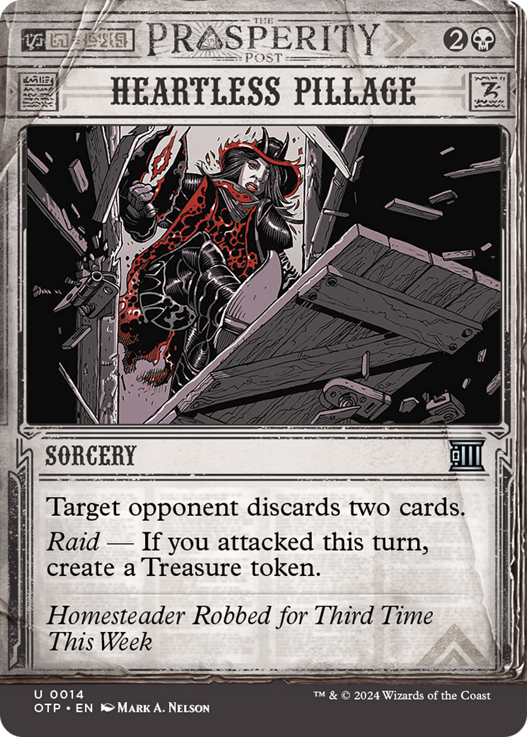 Heartless Pillage [Outlaws of Thunder Junction: Breaking News] - Magic: The Gathering - Card Brawlers | Quebec | Canada |