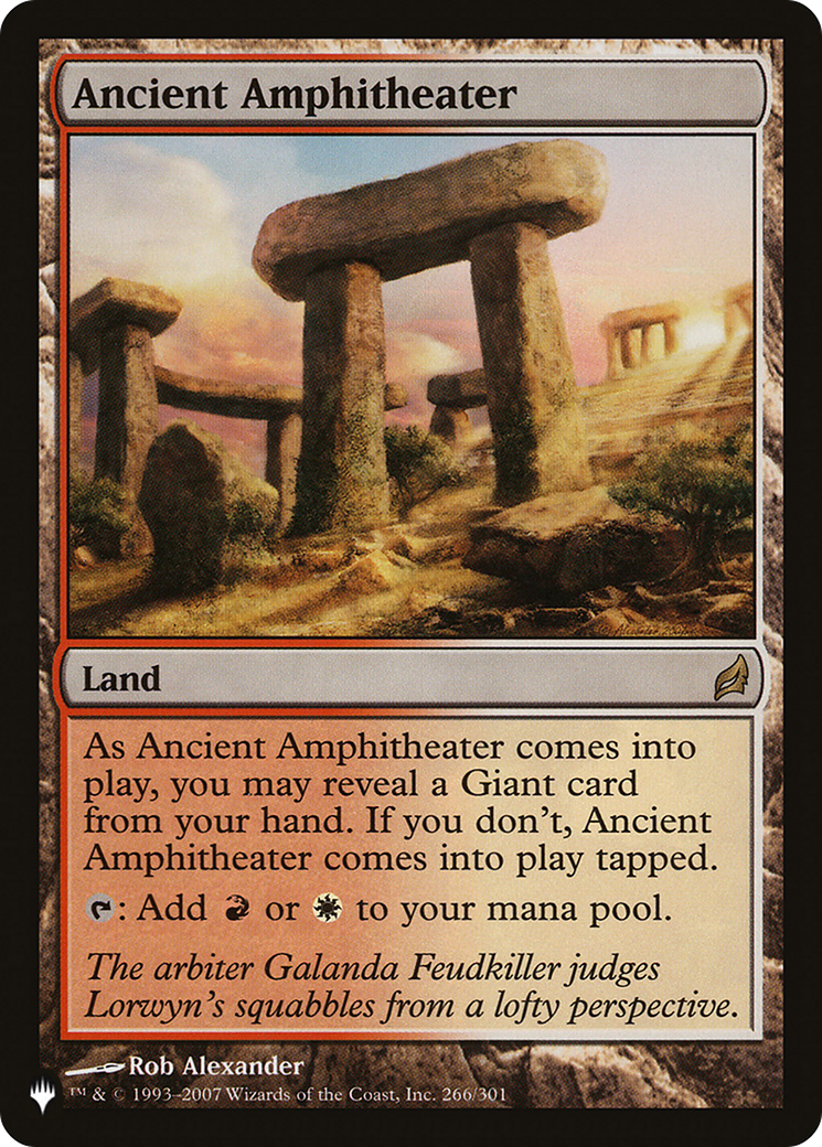 Ancient Amphitheater (LRW) [The List] - Magic: The Gathering - Card Brawlers | Quebec | Canada |