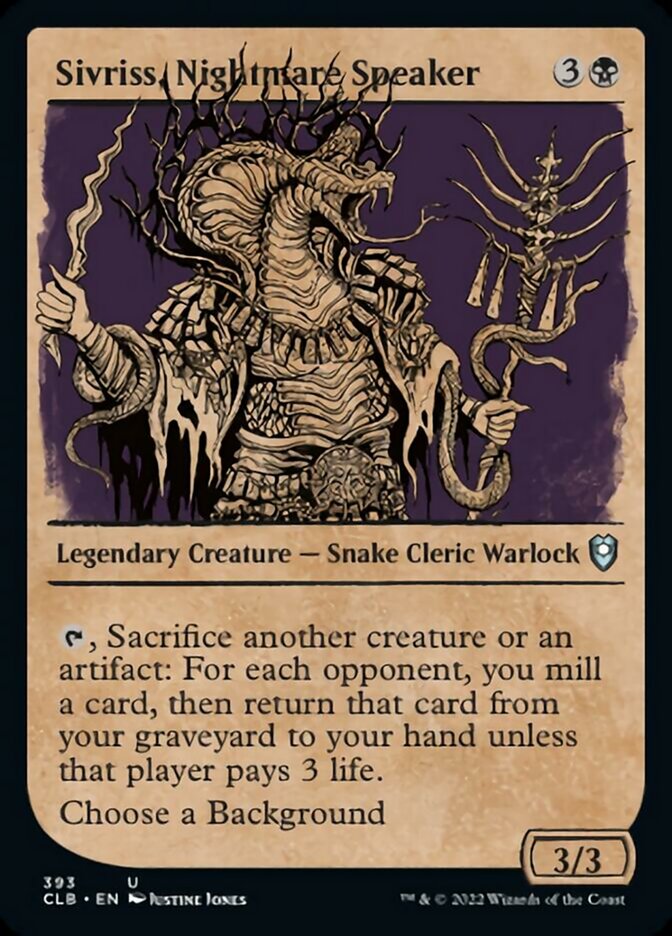 Sivriss, Nightmare Speaker (Showcase) [Commander Legends: Battle for Baldur's Gate] - Magic: The Gathering - Card Brawlers | Quebec | Canada |