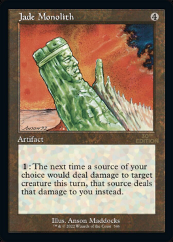 Jade Monolith (Retro) [30th Anniversary Edition] - Magic: The Gathering - Card Brawlers | Quebec | Canada |