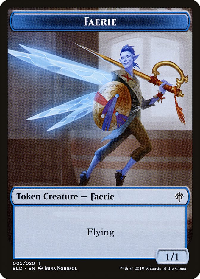 Faerie Token [Throne of Eldraine Tokens] - Magic: The Gathering - Card Brawlers | Quebec | Canada |