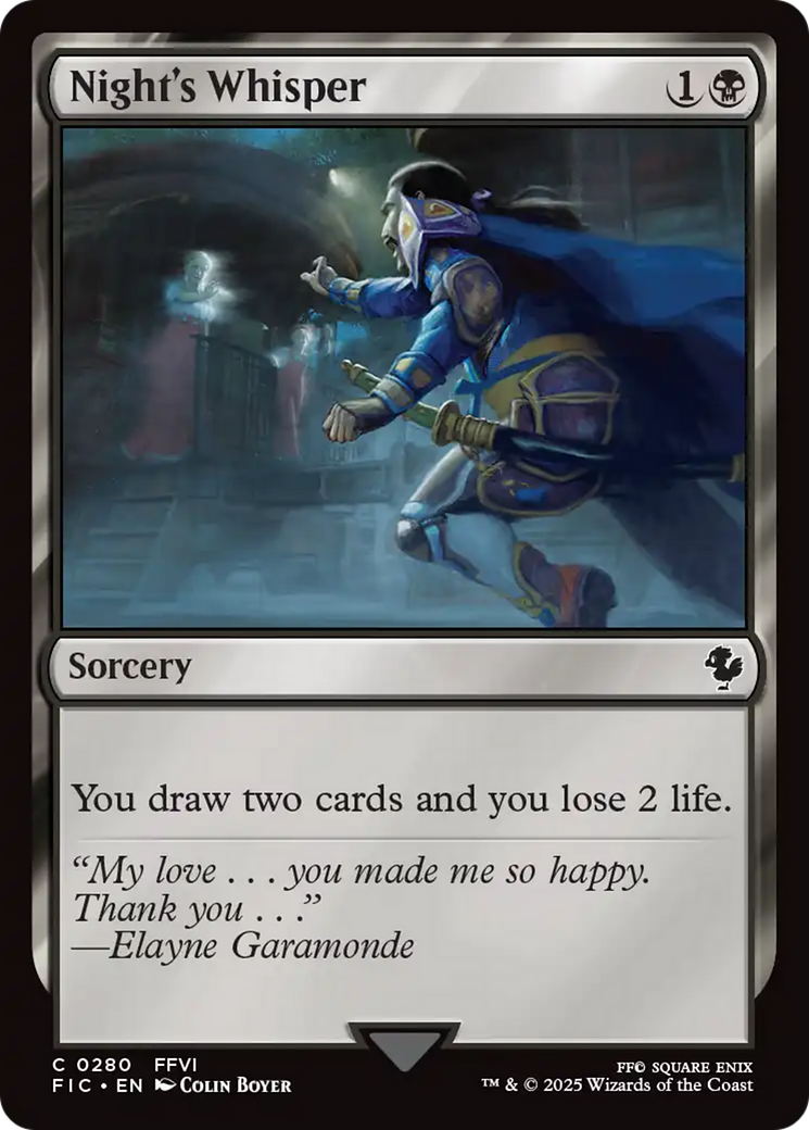 Night's Whisper [FINAL FANTASY Commander] - Magic: The Gathering - Card Brawlers | Quebec | Canada |