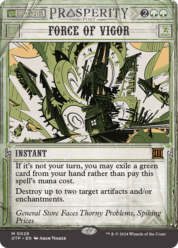 Force of Vigor [Outlaws of Thunder Junction: Breaking News] - Magic: The Gathering - Card Brawlers | Quebec | Canada |