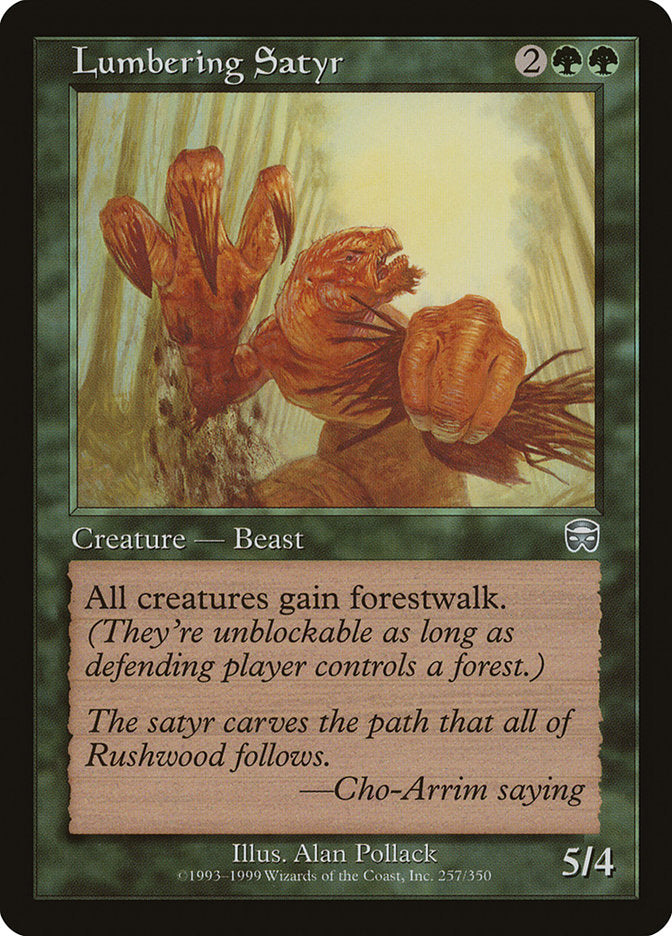 Lumbering Satyr [Mercadian Masques] - Magic: The Gathering - Card Brawlers | Quebec | Canada |