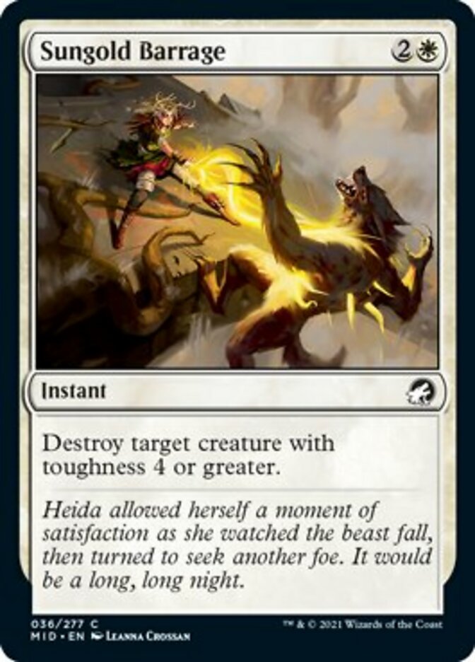Sungold Barrage [Innistrad: Midnight Hunt] - Magic: The Gathering - Card Brawlers | Quebec | Canada |