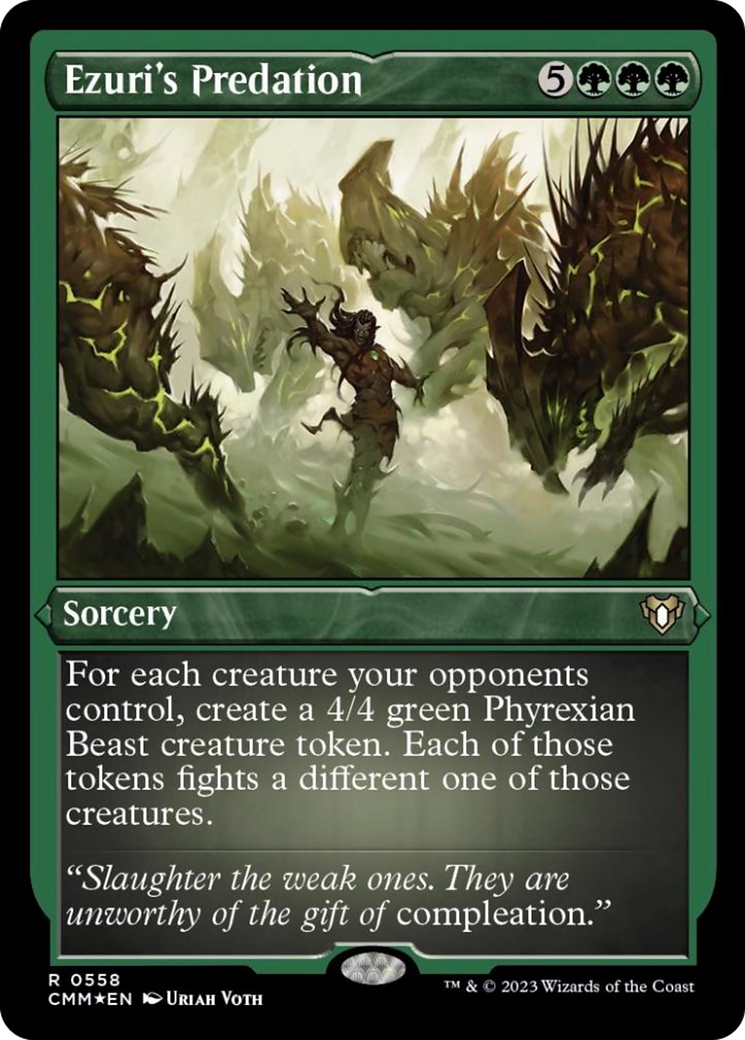 Ezuri's Predation (Foil Etched) [Commander Masters] - Magic: The Gathering - Card Brawlers | Quebec | Canada |