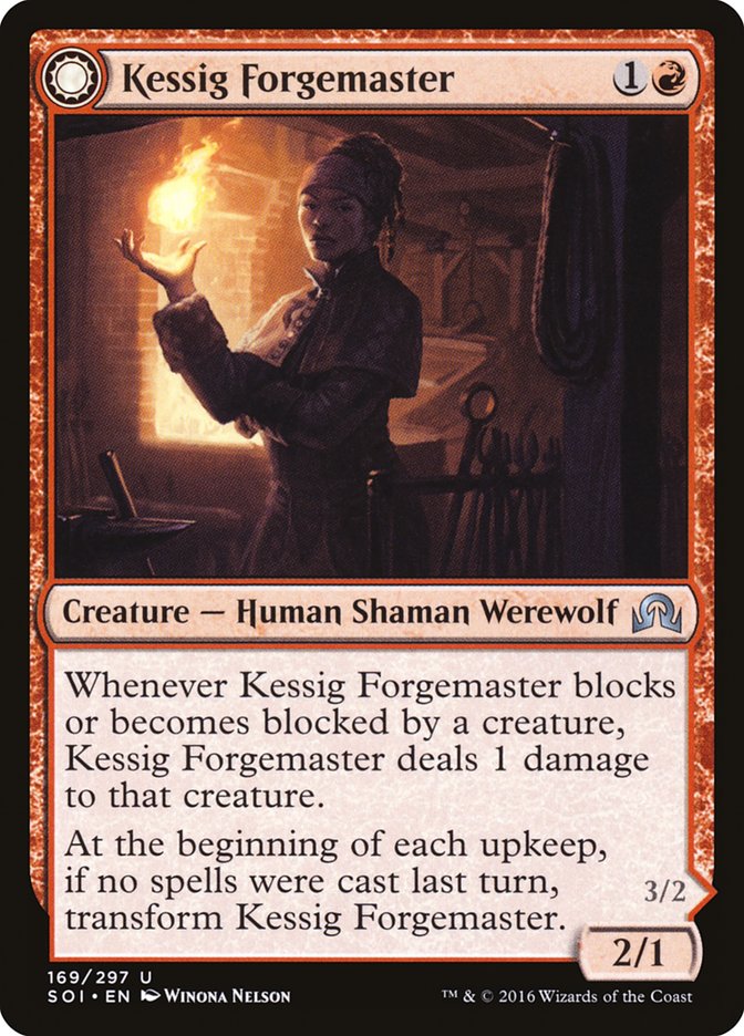 Kessig Forgemaster // Flameheart Werewolf [Shadows over Innistrad] - Magic: The Gathering - Card Brawlers | Quebec | Canada |