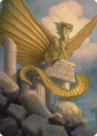 Ancient Gold Dragon Art Card (05) [Commander Legends: Battle for Baldur's Gate Art Series] - Magic: The Gathering - Card Brawlers | Quebec | Canada |
