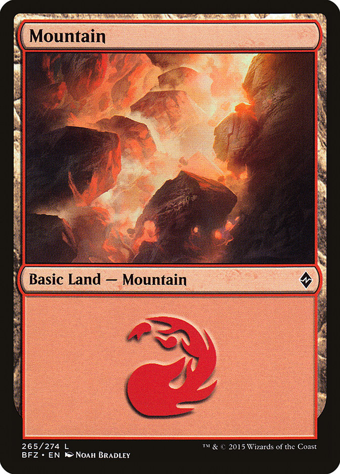Mountain (265) [Battle for Zendikar] - Magic: The Gathering - Card Brawlers | Quebec | Canada |