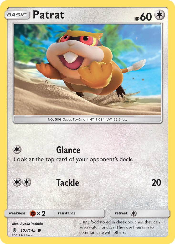 Patrat (107/145) [Sun & Moon: Guardians Rising] - Pokémon - Card Brawlers | Quebec | Canada |