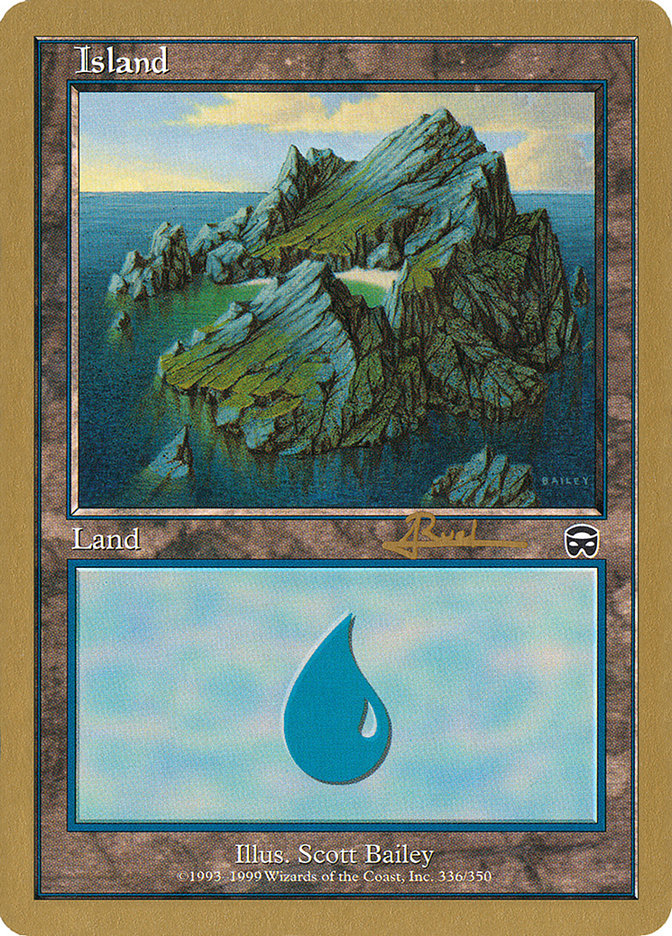 Island (ar336a) (Antoine Ruel) [World Championship Decks 2001] - Magic: The Gathering - Card Brawlers | Quebec | Canada |