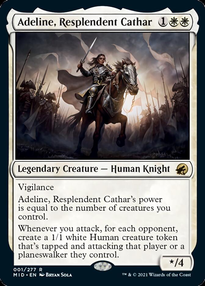 Adeline, Resplendent Cathar [Innistrad: Midnight Hunt] - Magic: The Gathering - Card Brawlers | Quebec | Canada |