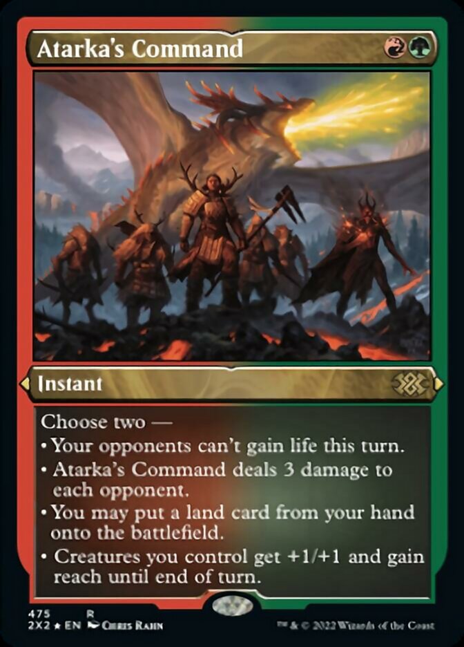 Atarka's Command (Foil Etched) [Double Masters 2022] - Magic: The Gathering - Card Brawlers | Quebec | Canada |