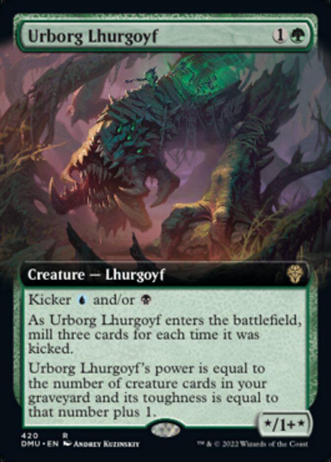 Urborg Lhurgoyf (Extended Art) [Dominaria United] - Magic: The Gathering - Card Brawlers | Quebec | Canada |