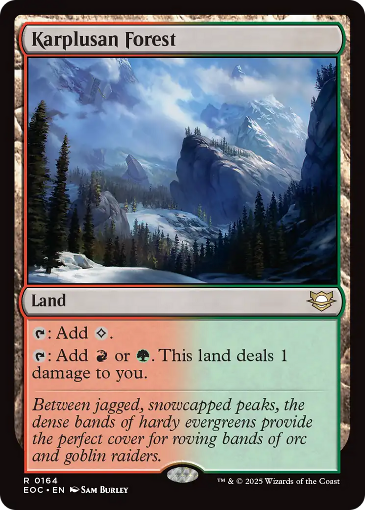 Karplusan Forest [Edge of Eternities Commander] - Magic: The Gathering - Card Brawlers | Quebec | Canada |