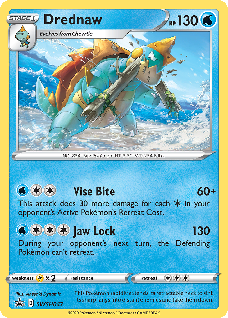 Drednaw (SWSH047) [Sword & Shield: Black Star Promos] - Pokémon - Card Brawlers | Quebec | Canada |