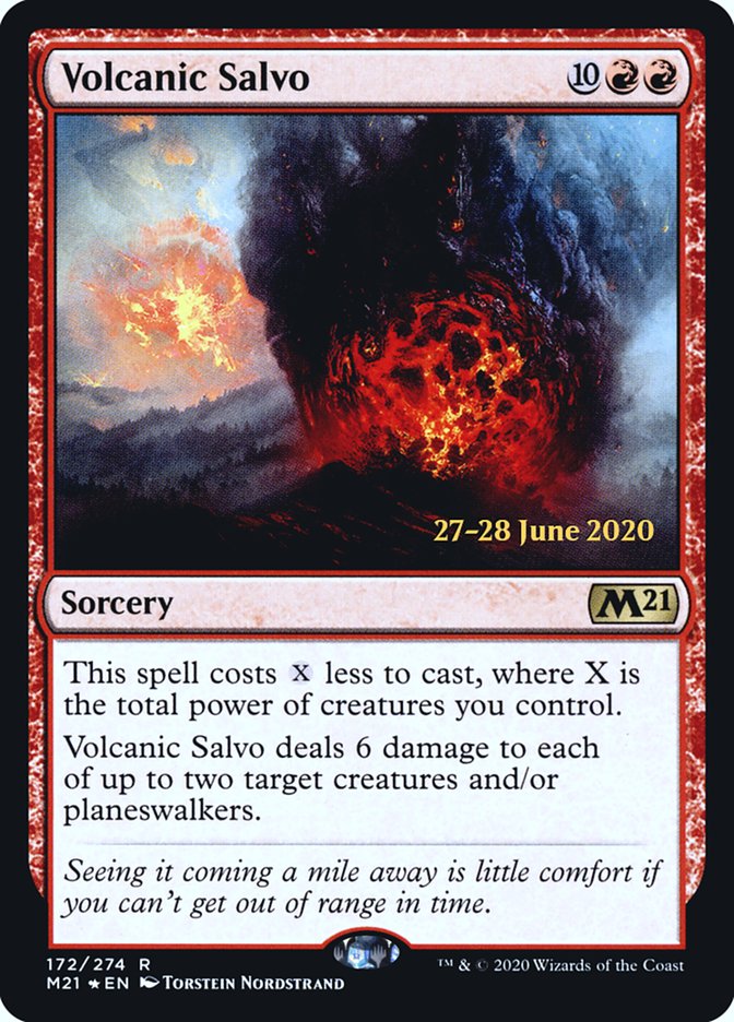 Volcanic Salvo [Core Set 2021 Prerelease Promos] - Magic: The Gathering - Card Brawlers | Quebec | Canada |