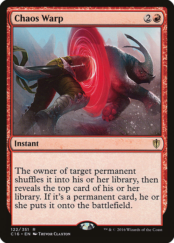 Chaos Warp [Commander 2016] - Magic: The Gathering - Card Brawlers | Quebec | Canada |