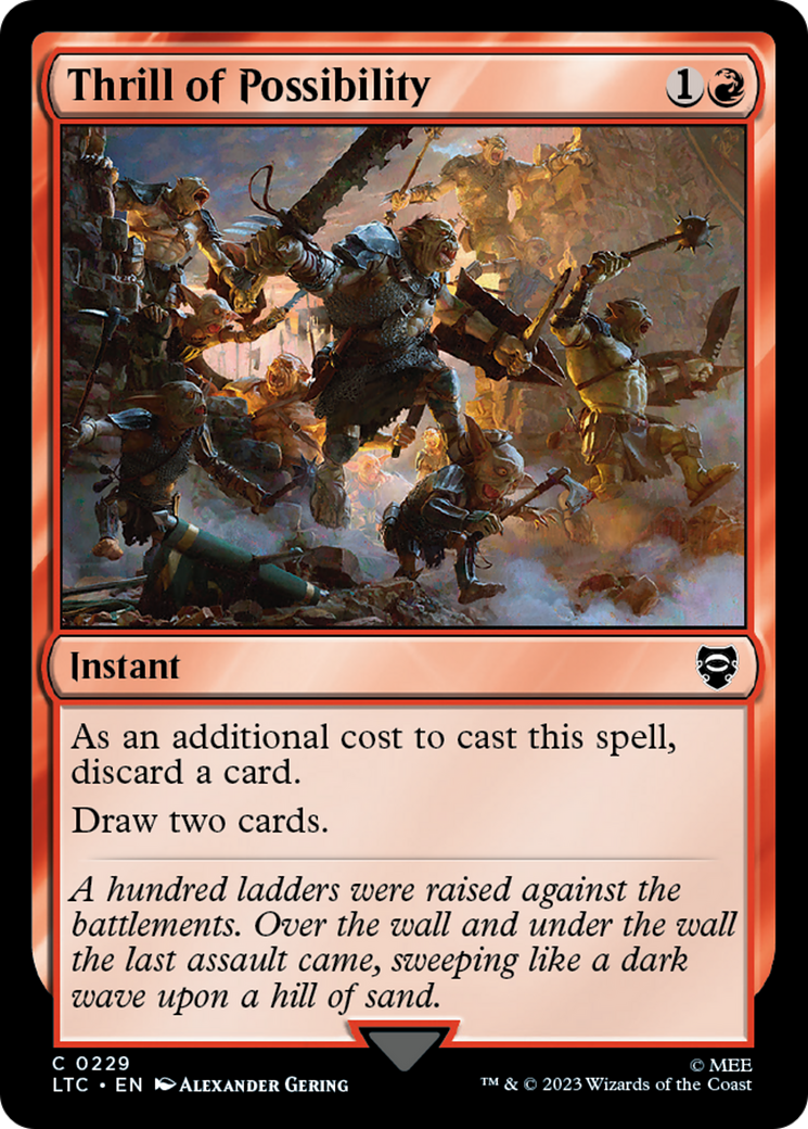 Thrill of Possibility [The Lord of the Rings: Tales of Middle-Earth Commander] - Magic: The Gathering - Card Brawlers | Quebec | Canada |