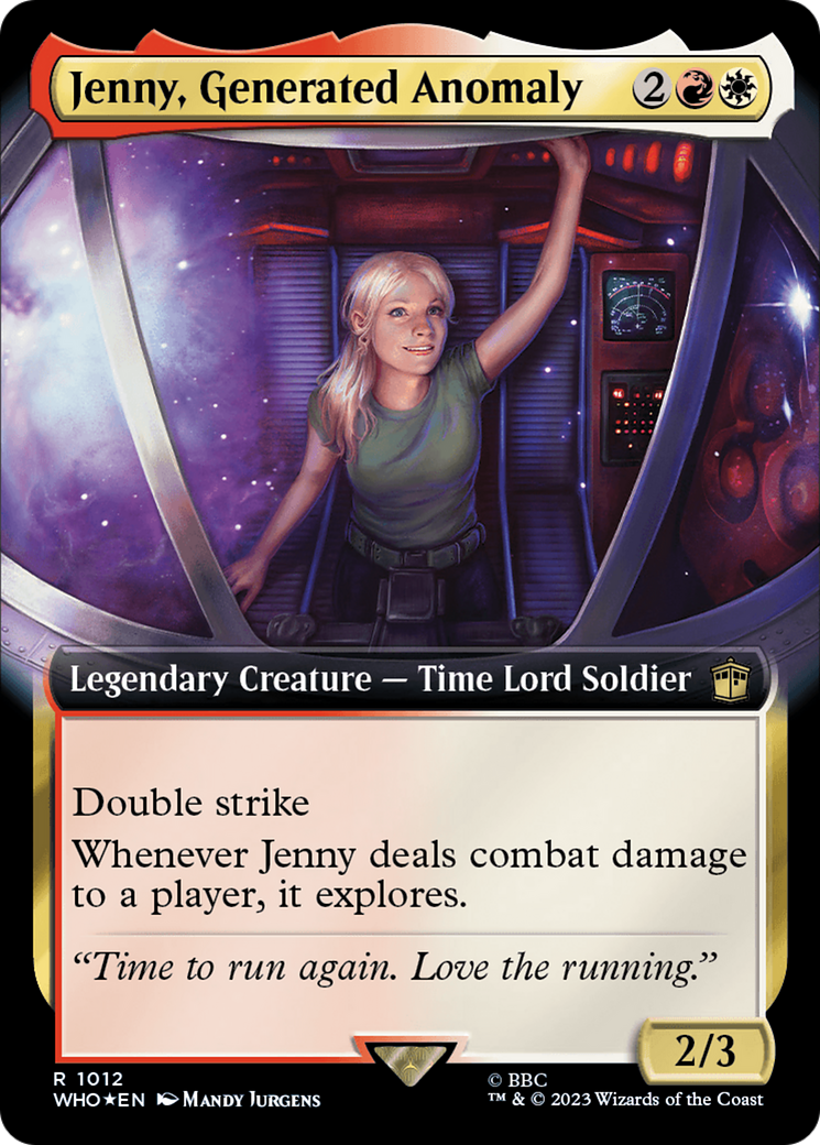 Jenny, Generated Anomaly (Extended Art) (Surge Foil) [Doctor Who] - Magic: The Gathering - Card Brawlers | Quebec | Canada |