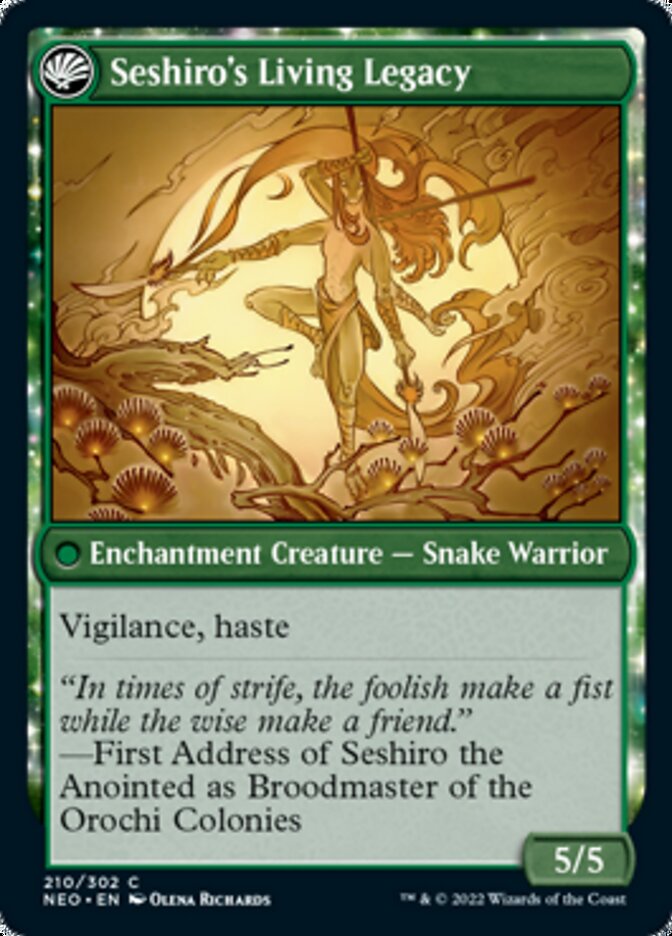 Tales of Master Seshiro // Seshiro's Living Legacy [Kamigawa: Neon Dynasty] - Magic: The Gathering - Card Brawlers | Quebec | Canada |