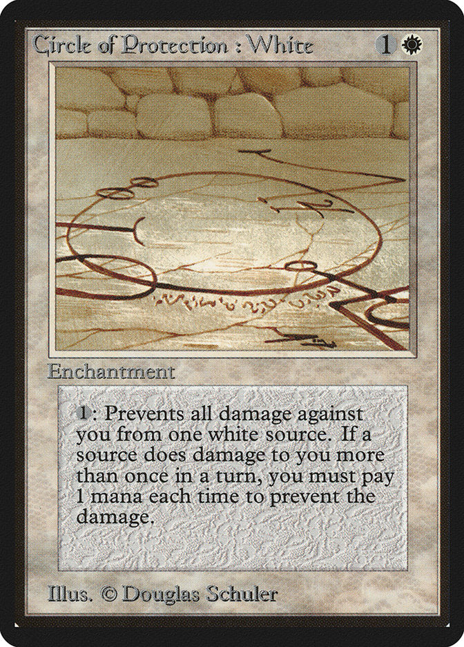 Circle of Protection: White [Beta Edition] - Magic: The Gathering - Card Brawlers | Quebec | Canada |