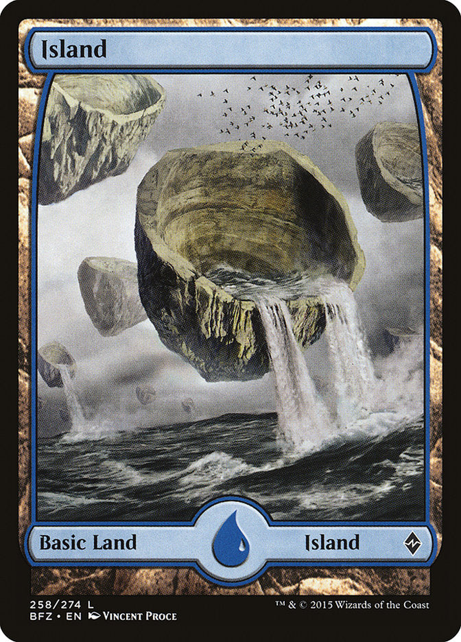 Island (258) (Full Art) [Battle for Zendikar] - Magic: The Gathering - Card Brawlers | Quebec | Canada |