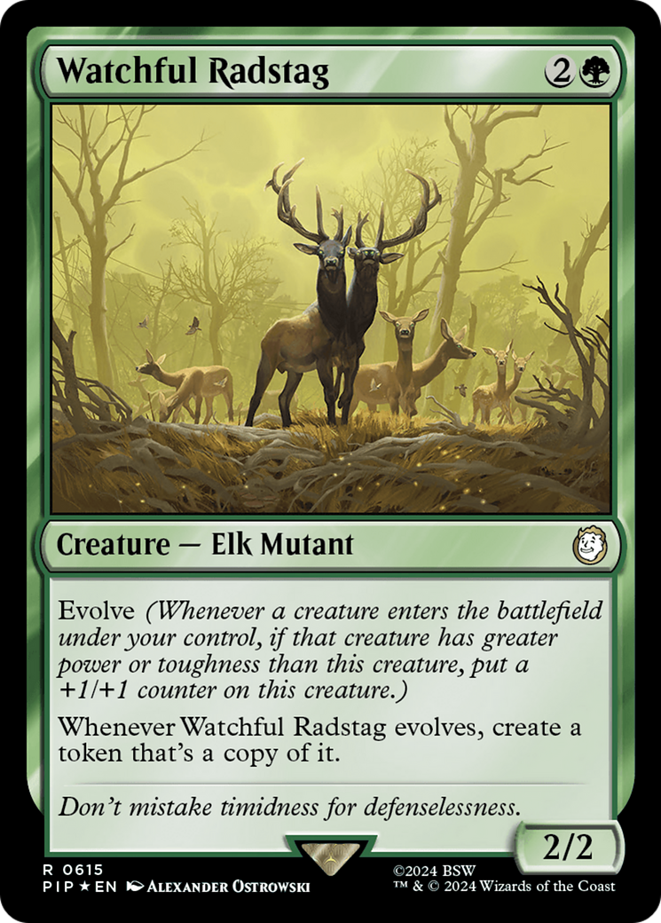 Watchful Radstag (Surge Foil) [Fallout] - Magic: The Gathering - Card Brawlers | Quebec | Canada |