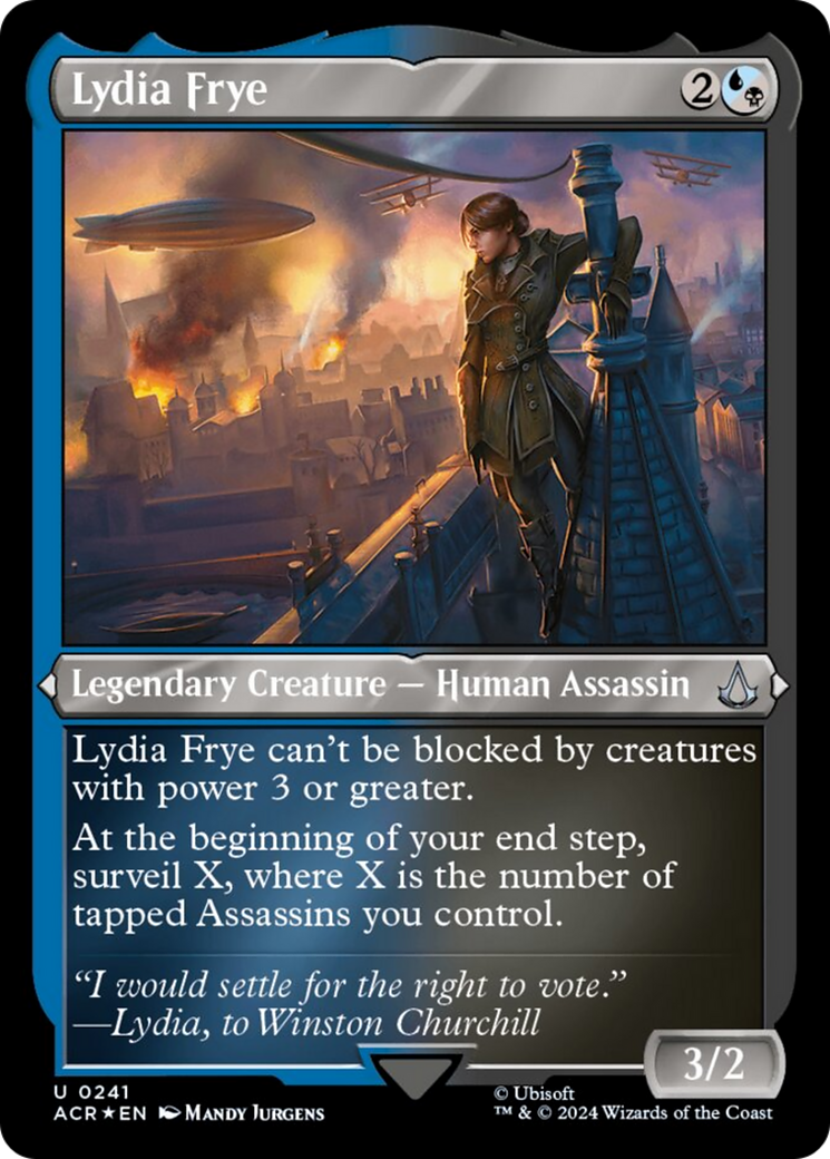 Lydia Frye (Foil Etched) [Assassin's Creed] - Magic: The Gathering - Card Brawlers | Quebec | Canada |