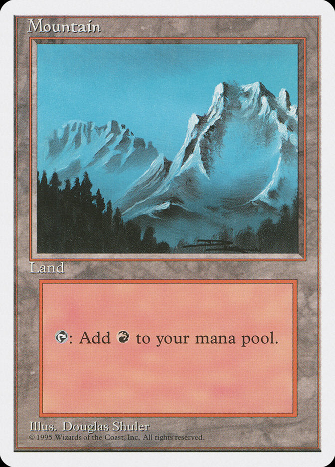 Mountain (Snow Top / Highest Point on Right) [Fourth Edition] - Magic: The Gathering - Card Brawlers | Quebec | Canada |