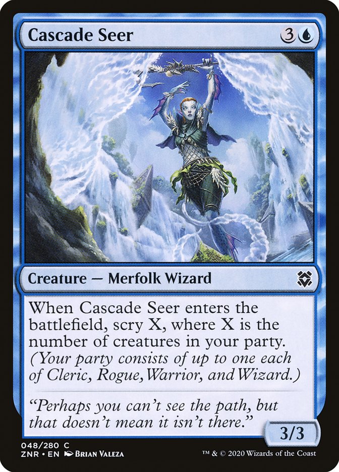 Cascade Seer [Zendikar Rising] - Magic: The Gathering - Card Brawlers | Quebec | Canada |