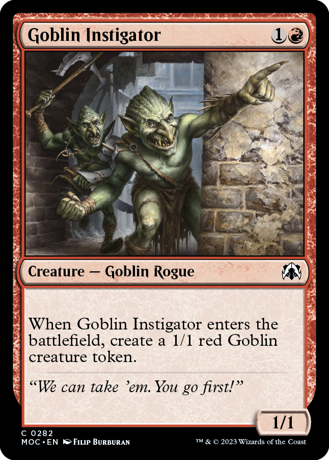 Goblin Instigator [March of the Machine Commander] - Magic: The Gathering - Card Brawlers | Quebec | Canada |