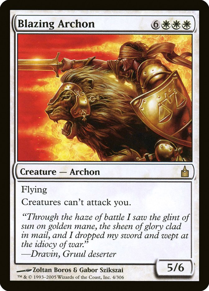 Blazing Archon [Ravnica: City of Guilds] - Magic: The Gathering - Card Brawlers | Quebec | Canada |