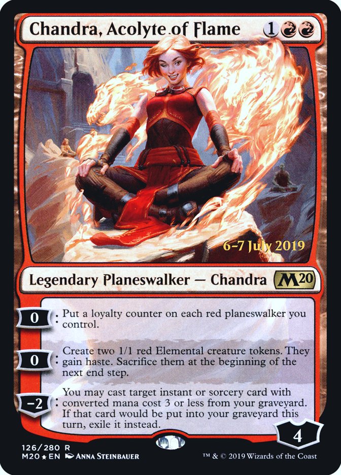 Chandra, Acolyte of Flame [Core Set 2020 Prerelease Promos] - Magic: The Gathering - Card Brawlers | Quebec | Canada |