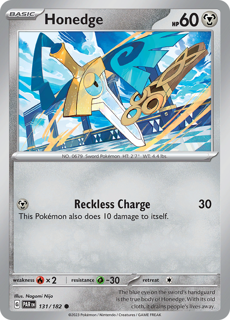 Honedge (131/182) [Scarlet & Violet: Paradox Rift] - Pokémon - Card Brawlers | Quebec | Canada |