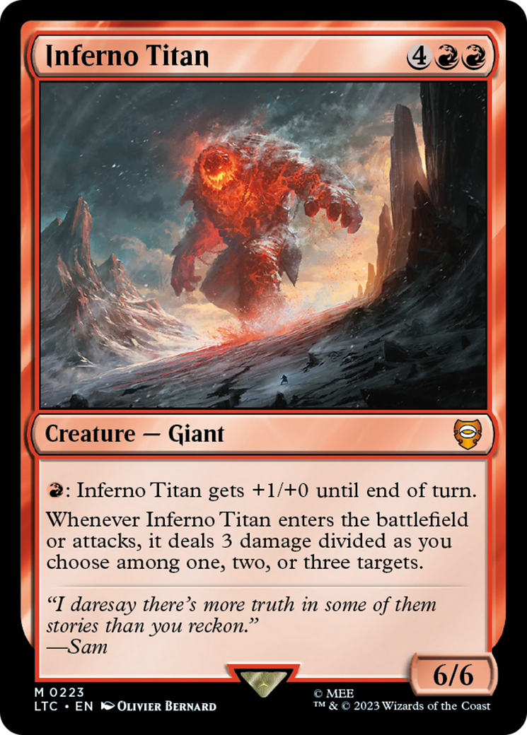 Inferno Titan [The Lord of the Rings: Tales of Middle-Earth Commander] - Magic: The Gathering - Card Brawlers | Quebec | Canada |