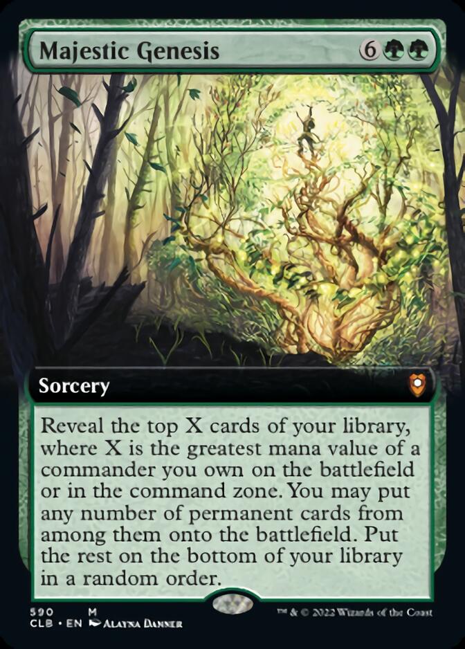 Majestic Genesis (Extended Art) [Commander Legends: Battle for Baldur's Gate] - Magic: The Gathering - Card Brawlers | Quebec | Canada |