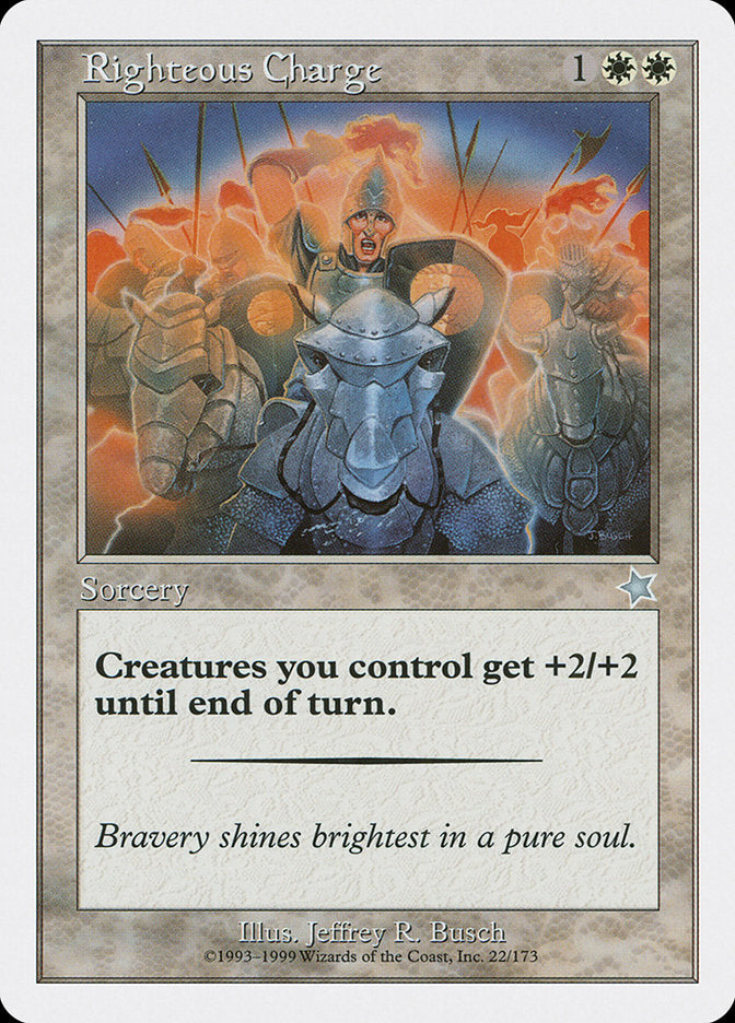 Righteous Charge [Starter 1999] - Magic: The Gathering - Card Brawlers | Quebec | Canada |